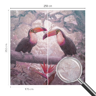 Mural de pared con estampado hermoso Pareja exótica