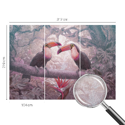 Mural de pared con estampado hermoso Pareja exótica