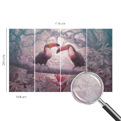 Mural de pared con estampado hermoso Pareja exótica