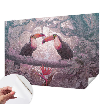 Mural de pared con estampado hermoso Pareja exótica