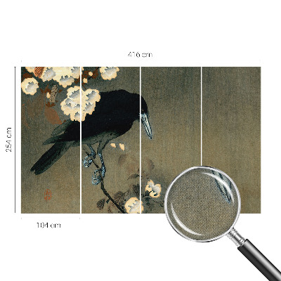 Papel mural con patrón decorativo Naturaleza exótica