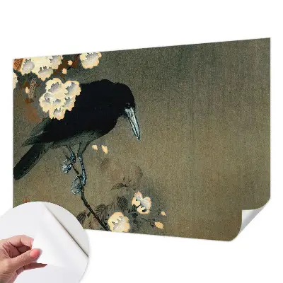 Papel mural con patrón decorativo con motivo de naturaleza exótica
