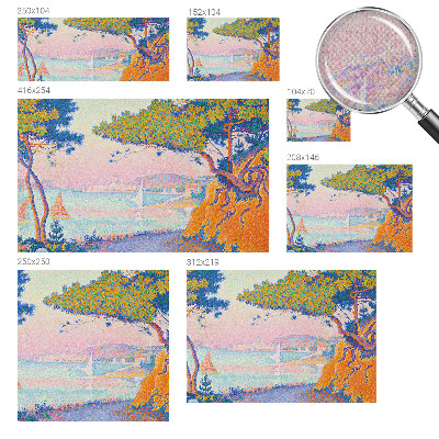 Mural de pared con estampado hermoso Paisaje colorido