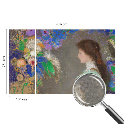 Papel mural texturado decorativo Escena romántica