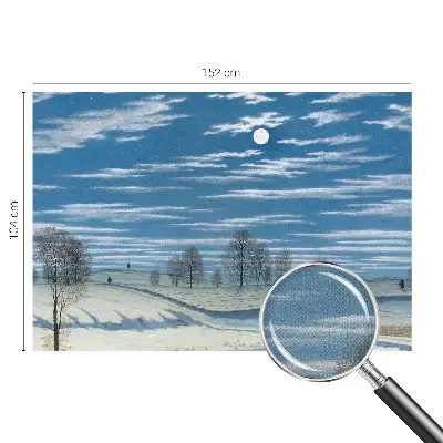 Fotomural decorativo para cabecero de cama con un paisaje invernal