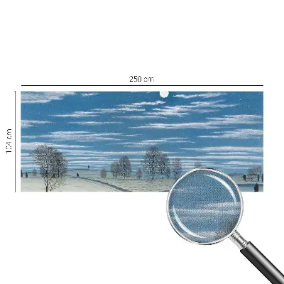Fotomural decorativo para cabecero de cama con un paisaje invernal