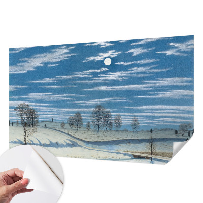 Fotomural decorativo para cabecero de cama Paisaje invernal