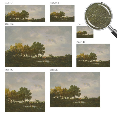 Papel mural texturado decorativo paisaje forestal