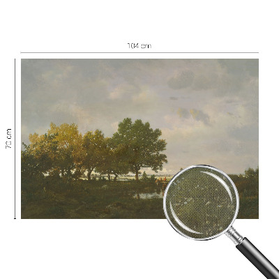 Papel mural texturado decorativo paisaje forestal