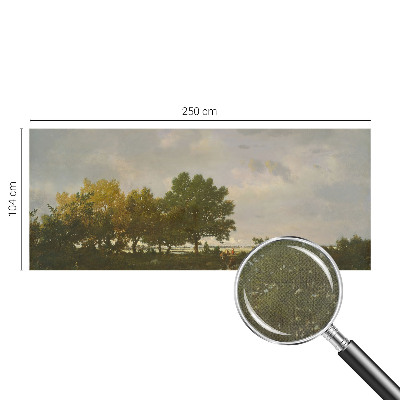 Papel mural texturado decorativo paisaje forestal