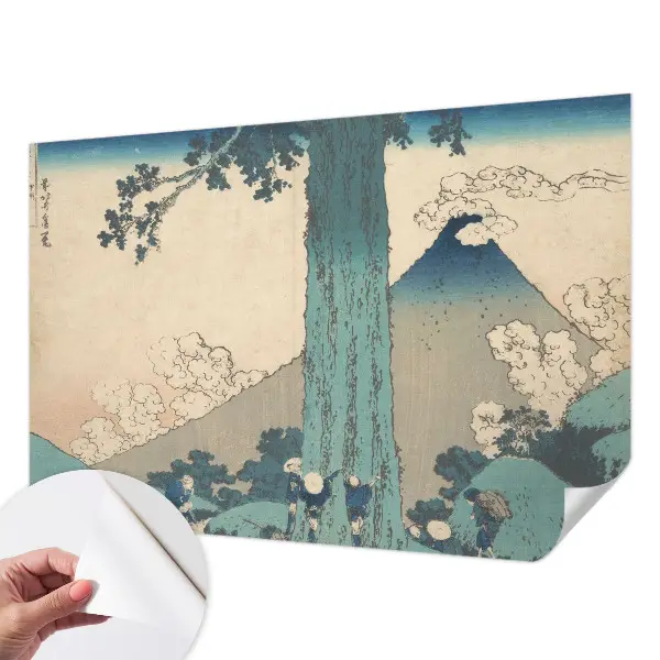 Fotomural decorativo para cabecero de cama con un panorama de montaña