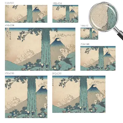Fotomural decorativo para cabecero de cama con un panorama de montaña