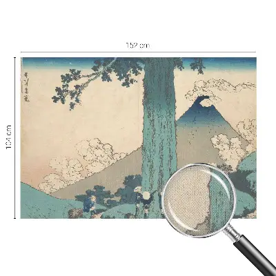 Fotomural decorativo para cabecero de cama con un panorama de montaña