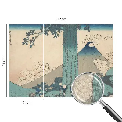 Fotomural decorativo para cabecero de cama con un panorama de montaña