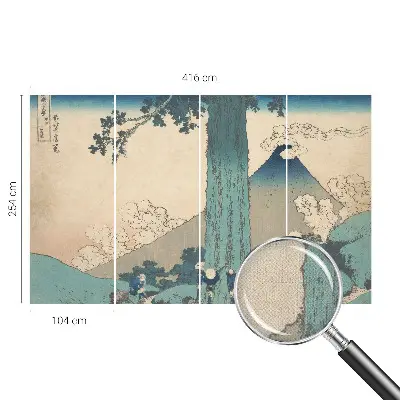 Fotomural decorativo para cabecero de cama con un panorama de montaña