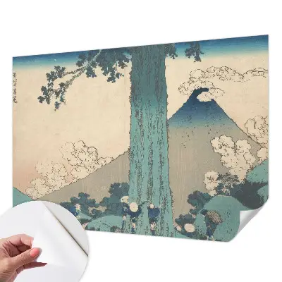 Fotomural decorativo para cabecero de cama con un panorama de montaña