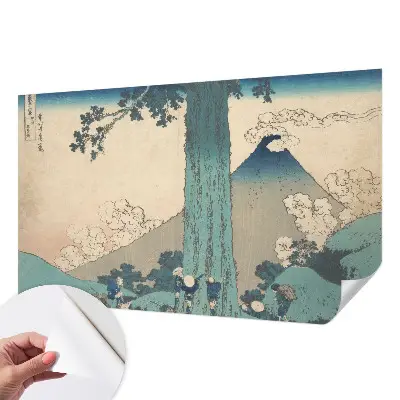 Fotomural decorativo para cabecero de cama con un panorama de montaña