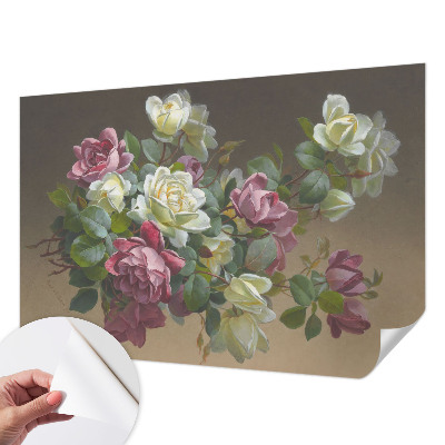 Papel mural con patrón decorativo con diseño de elegancia floral