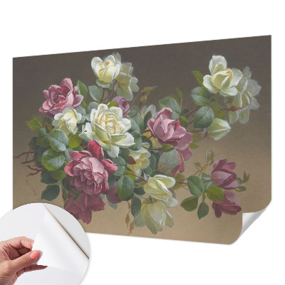 Papel mural con patrón decorativo Elegancia floral
