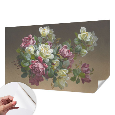 Papel mural con patrón decorativo Elegancia floral
