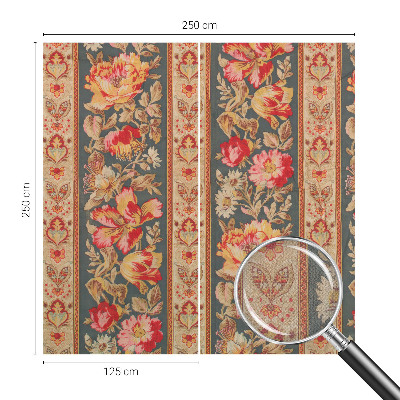 Mural de pared con estampado hermoso Flores coloridas