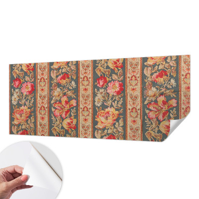 Mural de pared con estampado hermoso Flores coloridas