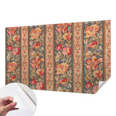 Mural de pared con estampado hermoso Flores coloridas