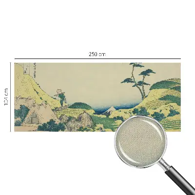 Papel mural con patrón decorativo con un diseño de paisaje rural