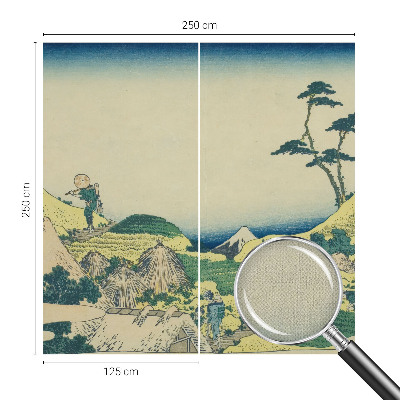 Papel mural con patrón decorativo Paisaje rural