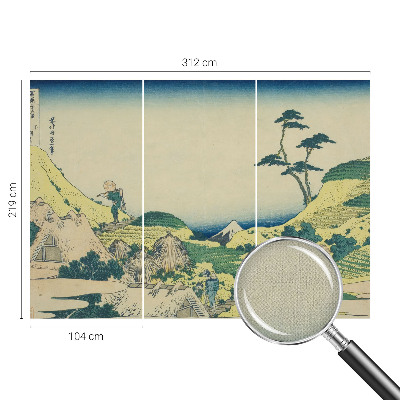 Papel mural con patrón decorativo Paisaje rural