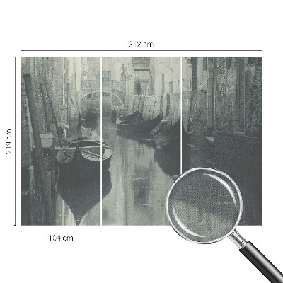 Papel mural texturado decorativo Canal antiguo