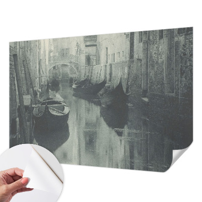 Papel mural texturado decorativo Canal antiguo