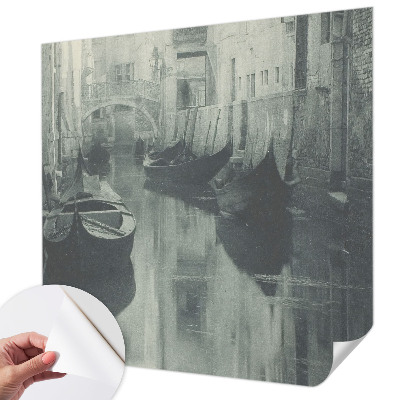 Papel mural texturado decorativo Canal antiguo