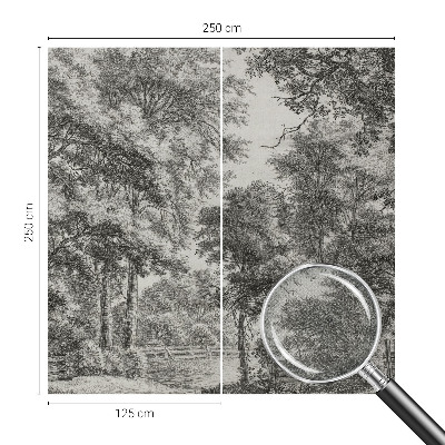 Fotomural decorativo para cabecero de cama Paisaje forestal