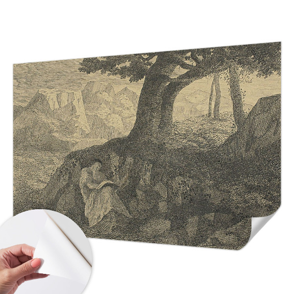 Papel mural texturado decorativo Carácter de lectura