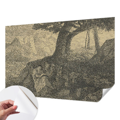 Papel mural texturado decorativo Carácter de lectura