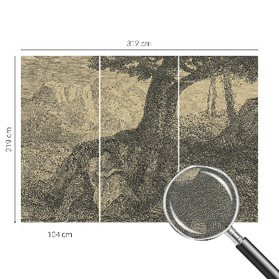 Papel mural texturado decorativo Carácter de lectura