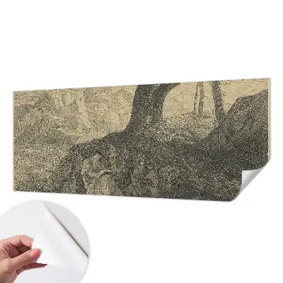 Papel mural texturado decorativo con diseño con motivo de letras