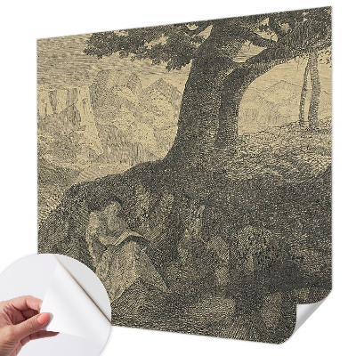 Papel mural texturado decorativo Carácter de lectura