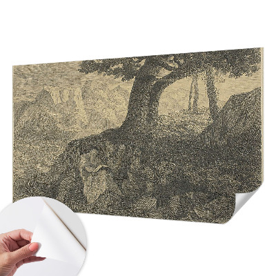 Papel mural texturado decorativo Carácter de lectura