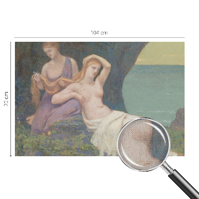 Mural de pared con estampado hermoso Escena costera