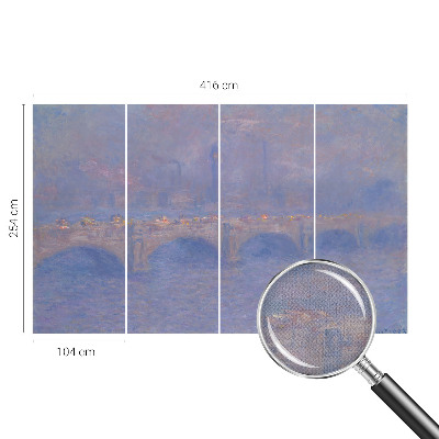 Fotomural decorativo para cabecero de cama Puente Azul