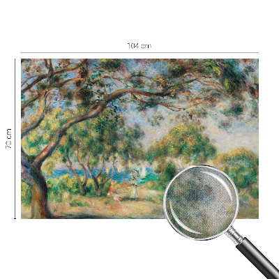 Papel mural con patrón decorativo Paisaje costero