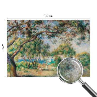 Papel mural con patrón decorativo Paisaje costero