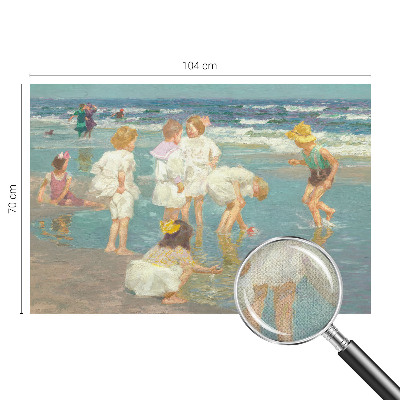 Papel mural texturado decorativo Infancia en la playa