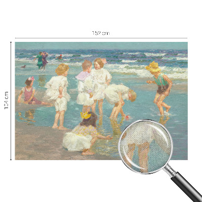 Papel mural texturado decorativo Infancia en la playa