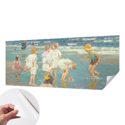 Papel mural texturado decorativo Infancia en la playa