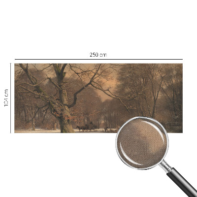 Fotomural decorativo para cabecero de cama con un paisaje invernal