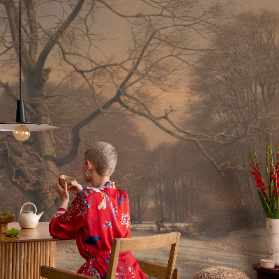 Fotomural decorativo para cabecero de cama Paisaje invernal