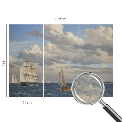 Mural de pared con estampado hermoso Aventura en el mar